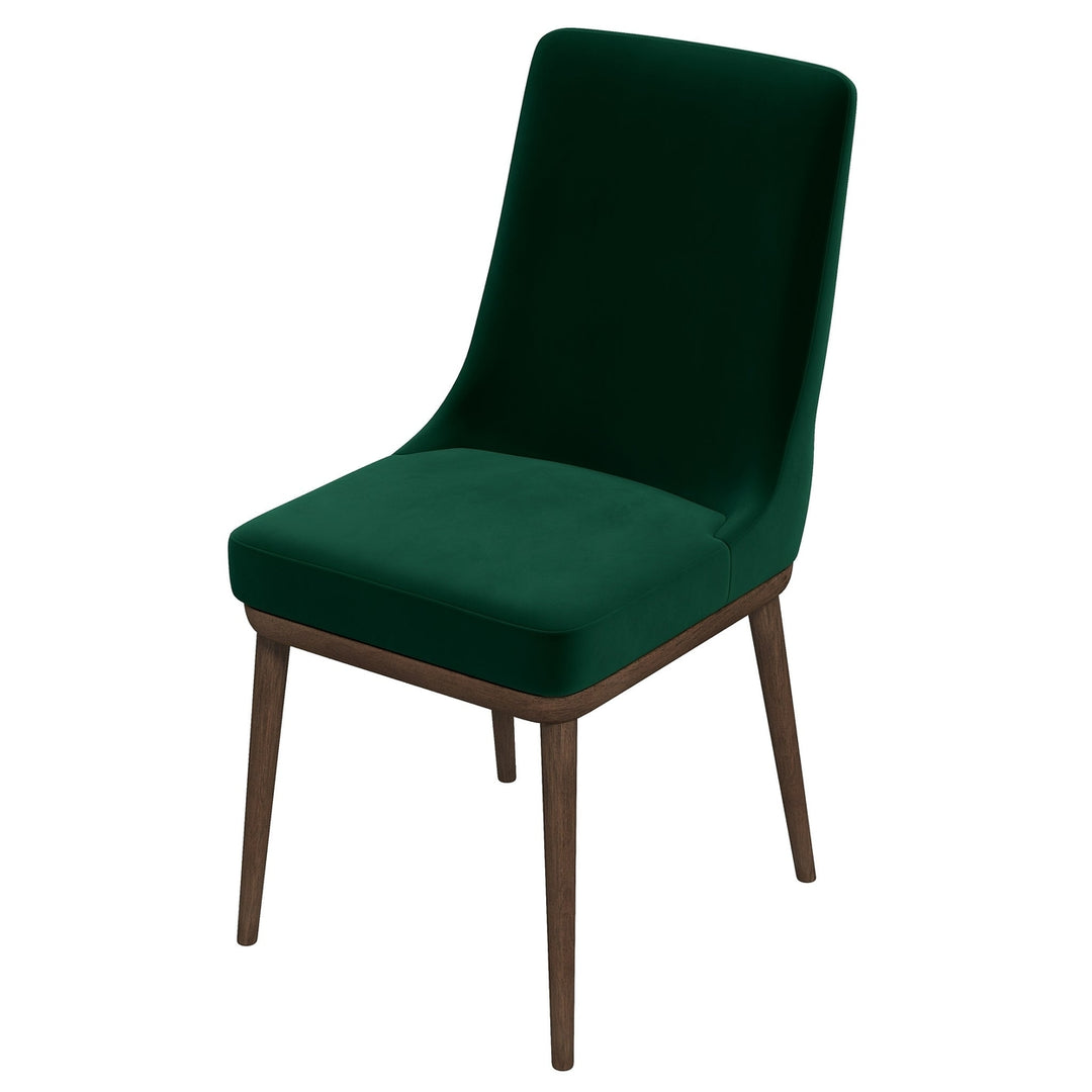 Kate Green Velvet Solid Wood Dining Chair (Set Of 2) Image 7