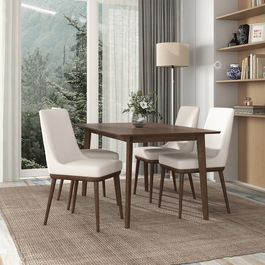 Kate Beige Fabric Dining Chair (Set Of 2) Image 2