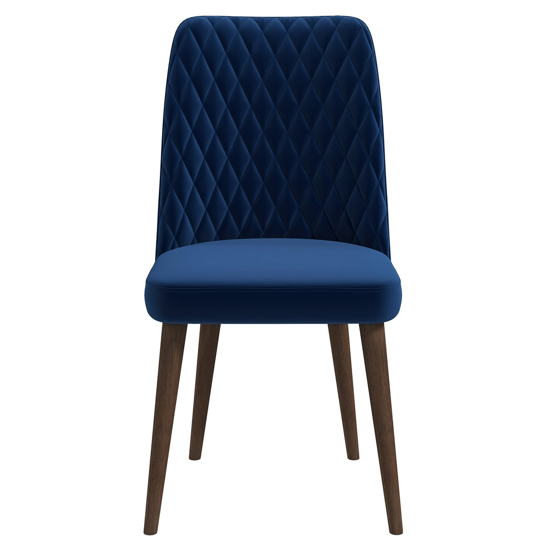 Katie Navy Blue Velvet Dining Chair (Set Of 2) Image 1