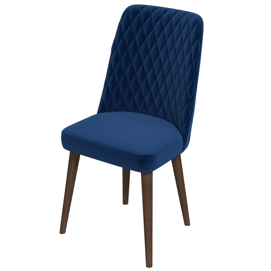 Katie Navy Blue Velvet Dining Chair (Set Of 2) Image 7