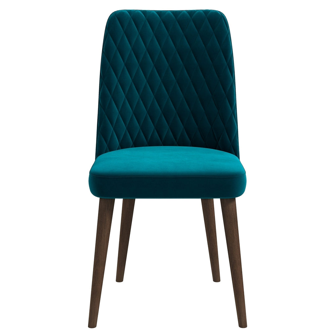 Katie Teal Velvet Dining Chair (Set Of 2) Image 6