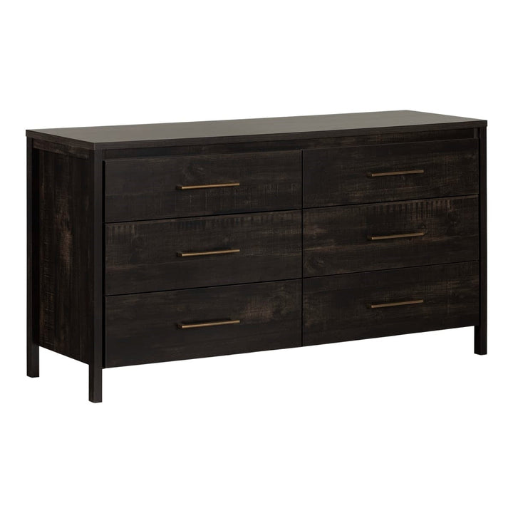 Modern Java 6 Drawer Double Dresser Image 1