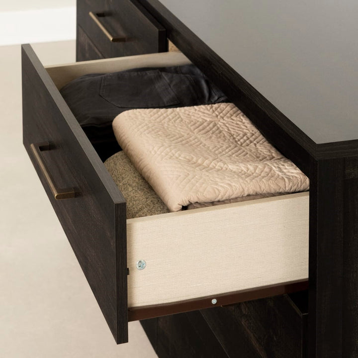 Modern Java 6 Drawer Double Dresser Image 2