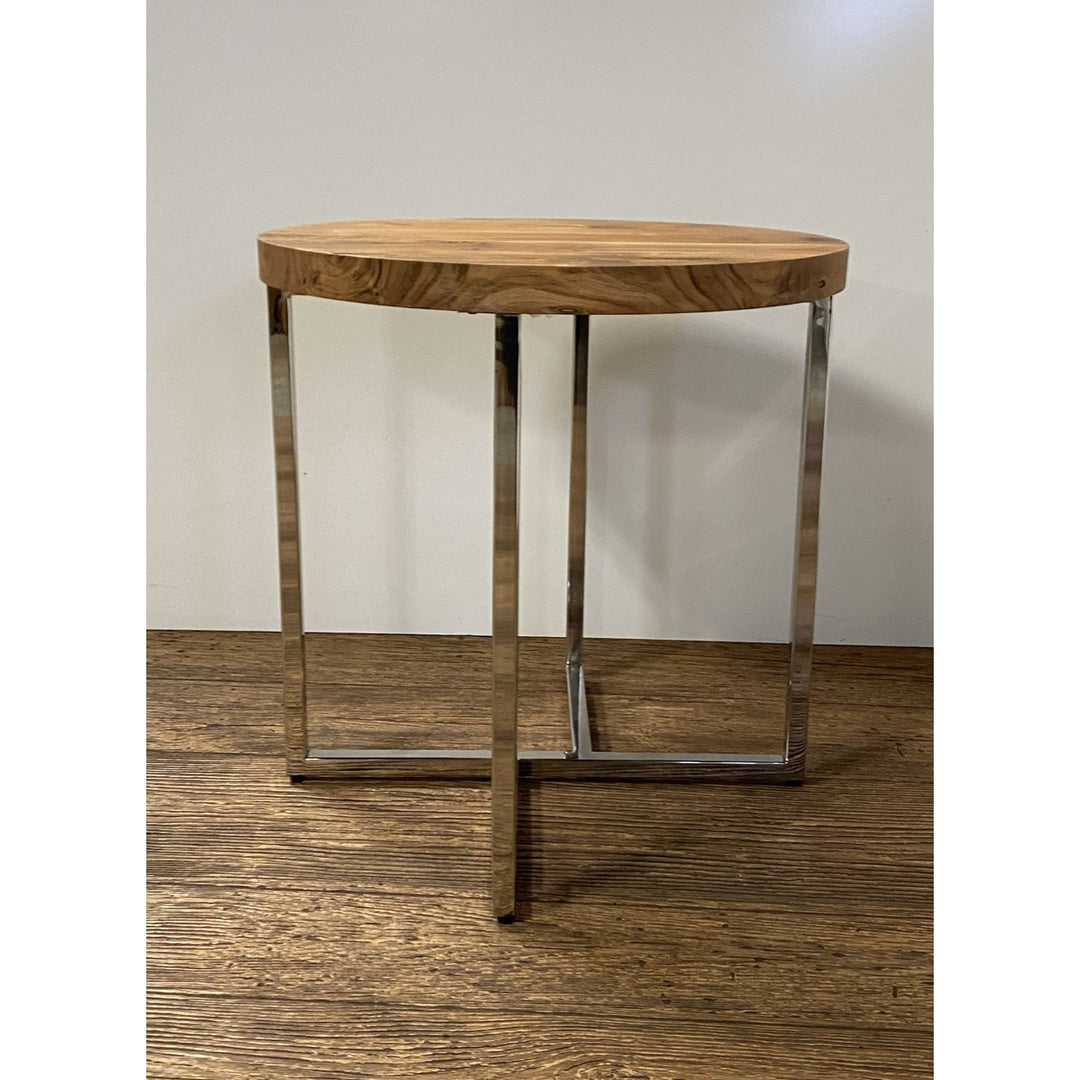 Modern Rustic Side Or End Table Image 1