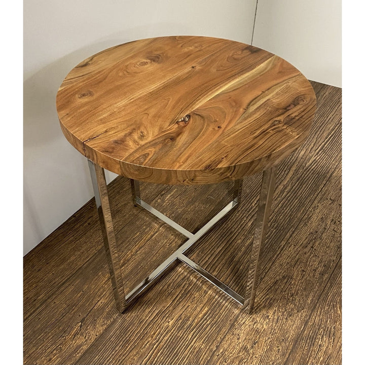 Modern Rustic Side Or End Table Image 4