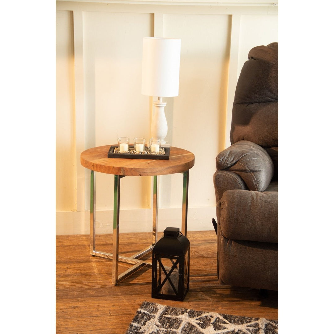 Modern Rustic Side Or End Table Image 5