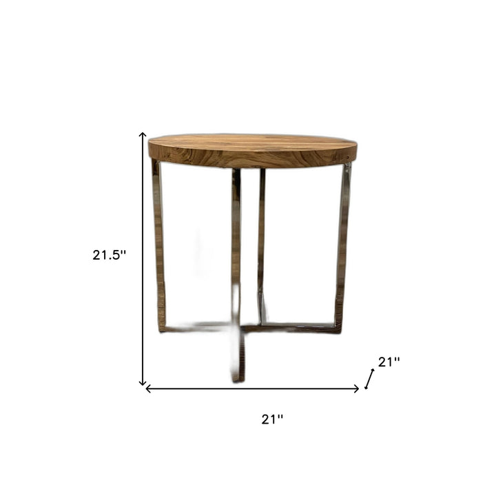 Modern Rustic Side Or End Table Image 8