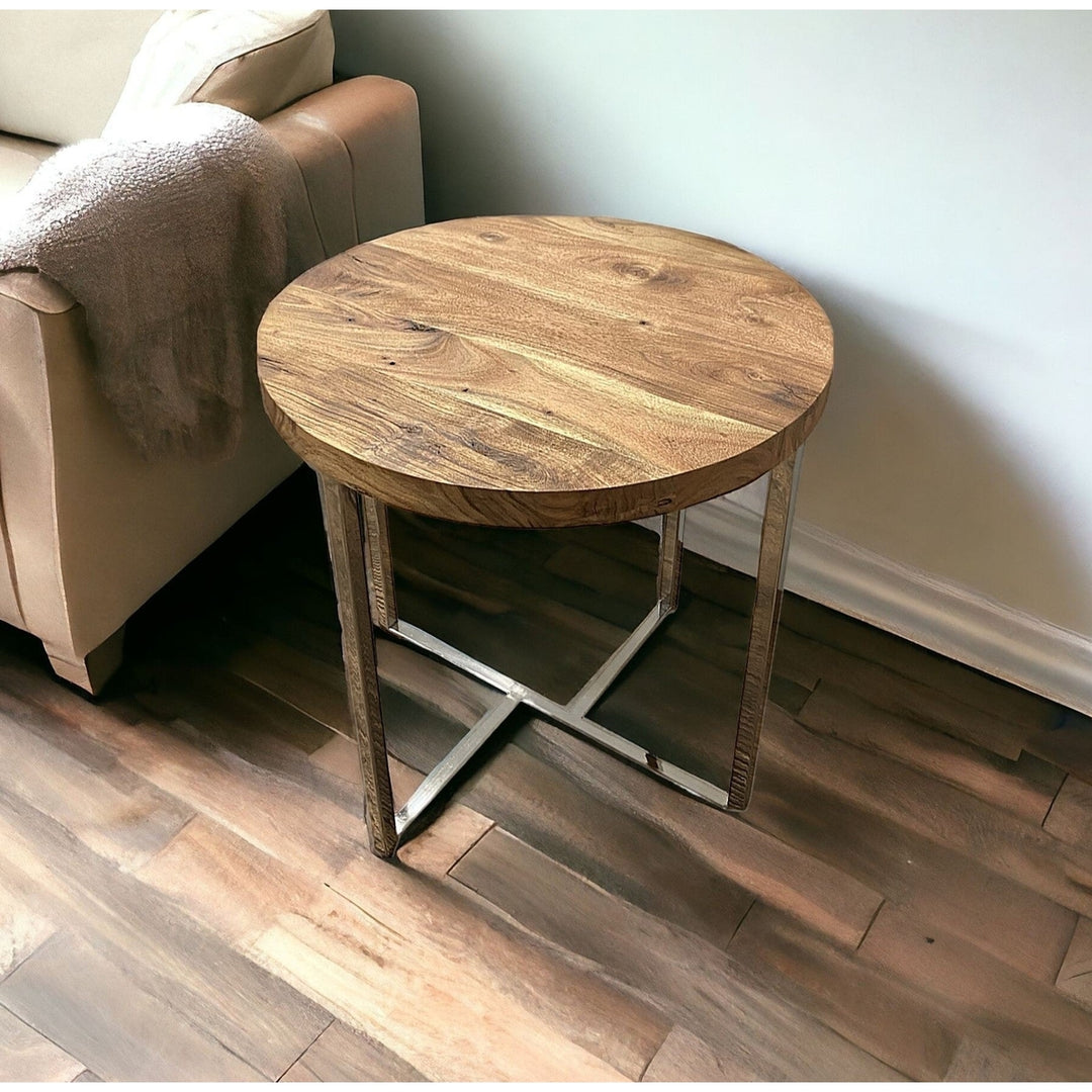 Modern Rustic Side Or End Table Image 10