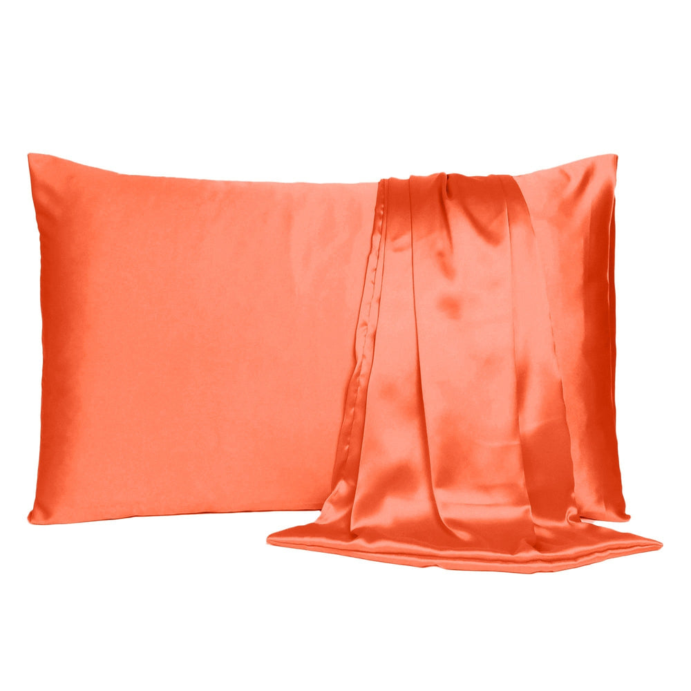 Poppy Dreamy Set Of 2 Silky Satin Queen Pillowcases Image 2