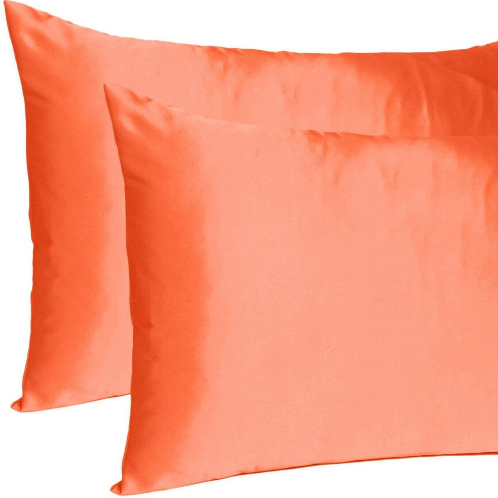 Poppy Dreamy Set Of 2 Silky Satin Queen Pillowcases Image 9