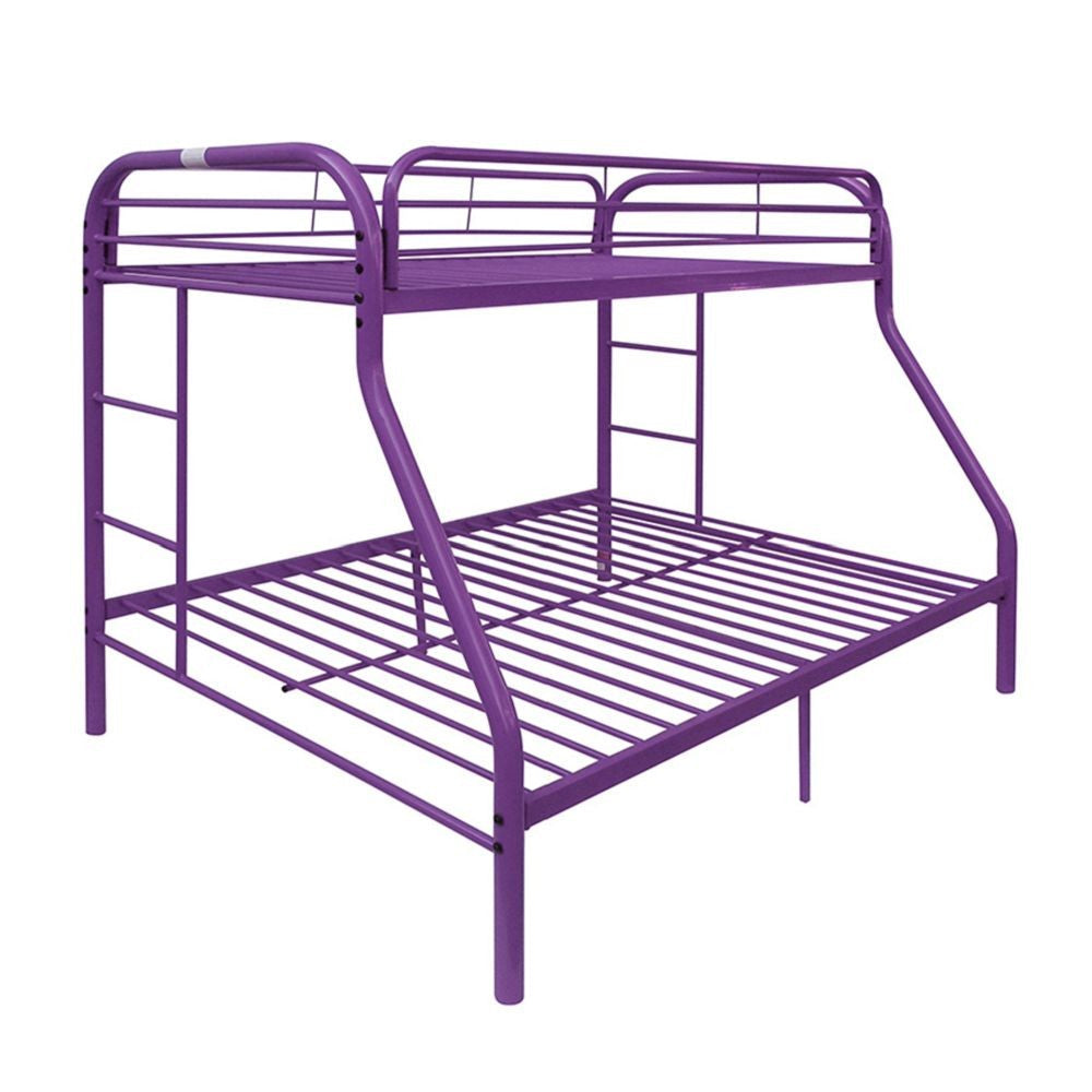 Purple Twin Over Full Size Bunk Bed Image 1