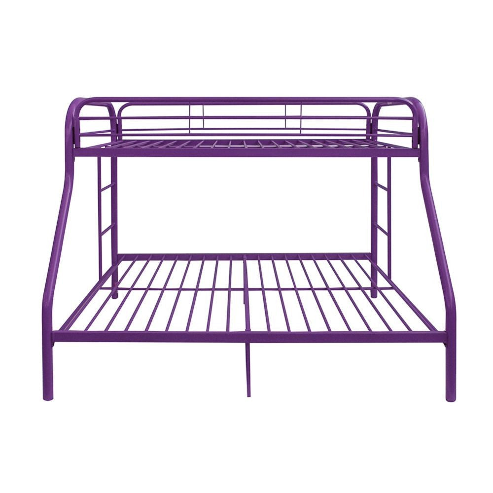 Purple Twin Over Full Size Bunk Bed Image 4