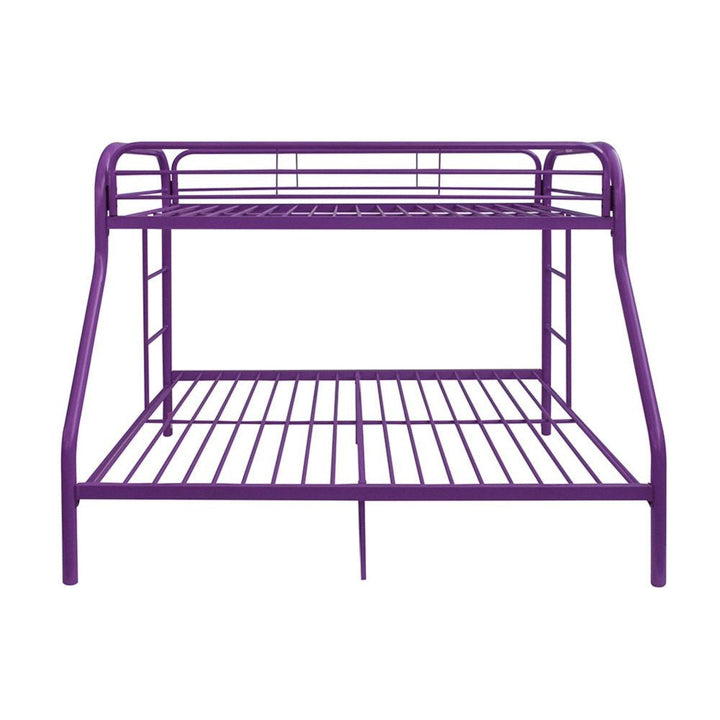 Purple Twin Over Full Size Bunk Bed Image 4