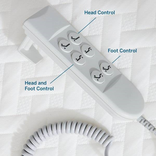 Queen Size Electric Head Foot Adjustable Bed Base with Remote Image 2