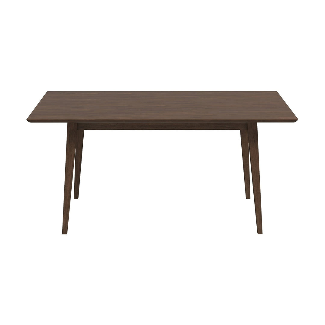 Levi Modern Style Solid Wood Rectangular Dining Kitchen Table 63" Image 1