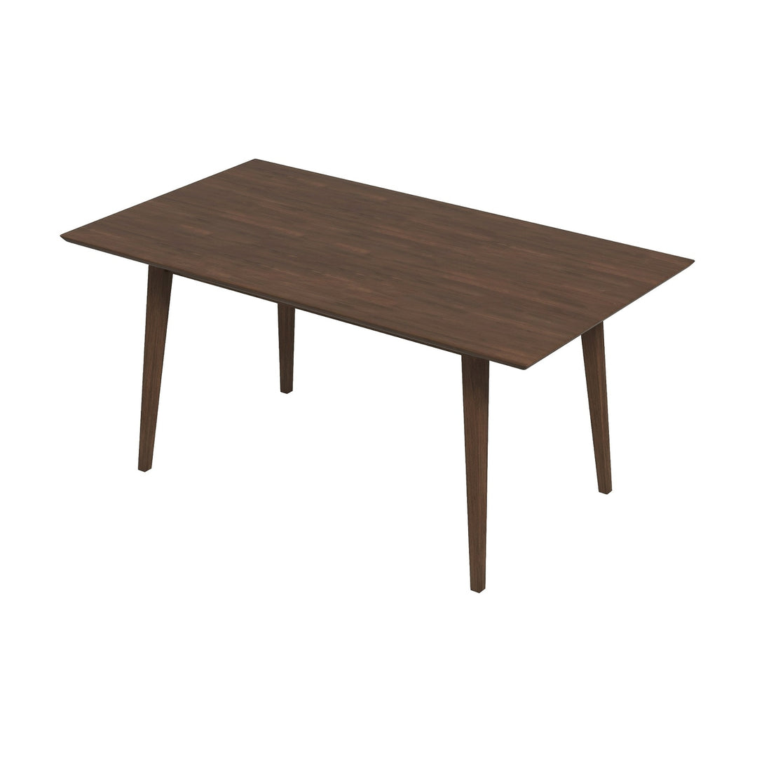 Levi Modern Style Solid Wood Rectangular Dining Kitchen Table 63" Image 6