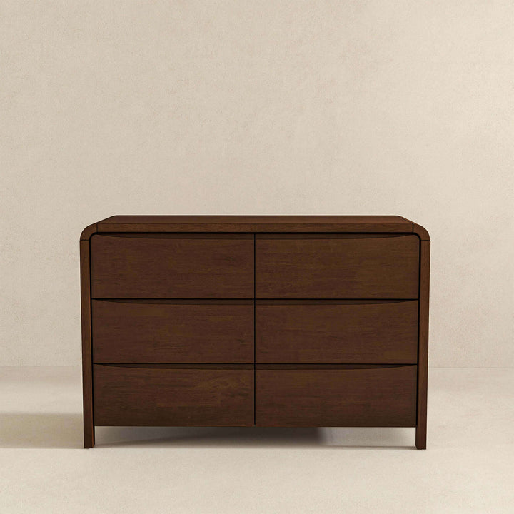 Lionel Mid Century Modern Solid Wood 6-Drawer Dresser Image 4