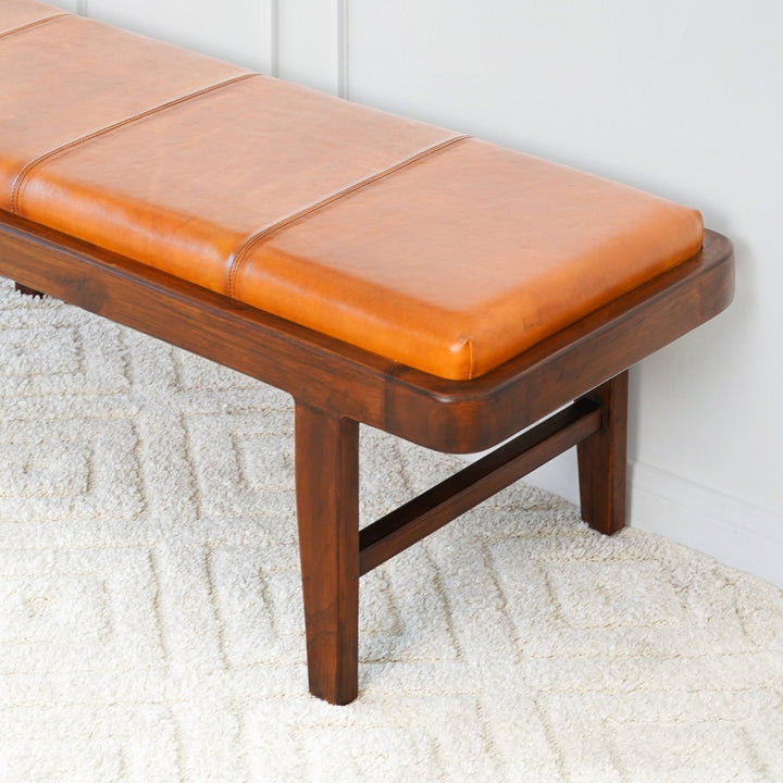 Maddox Bench (Tan Leather) Image 6