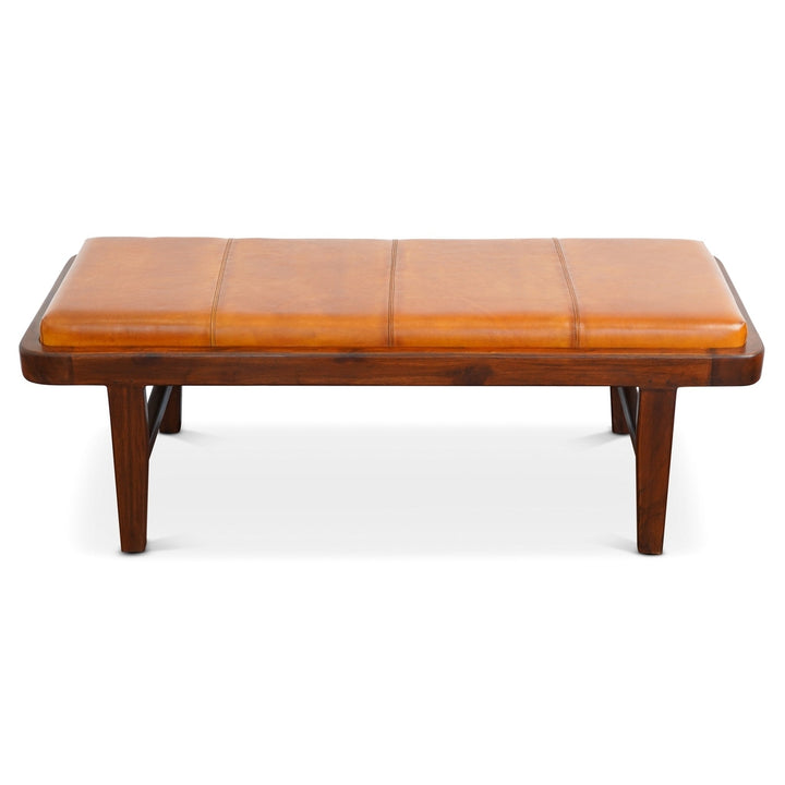 Maddox Bench (Tan Leather) Image 7