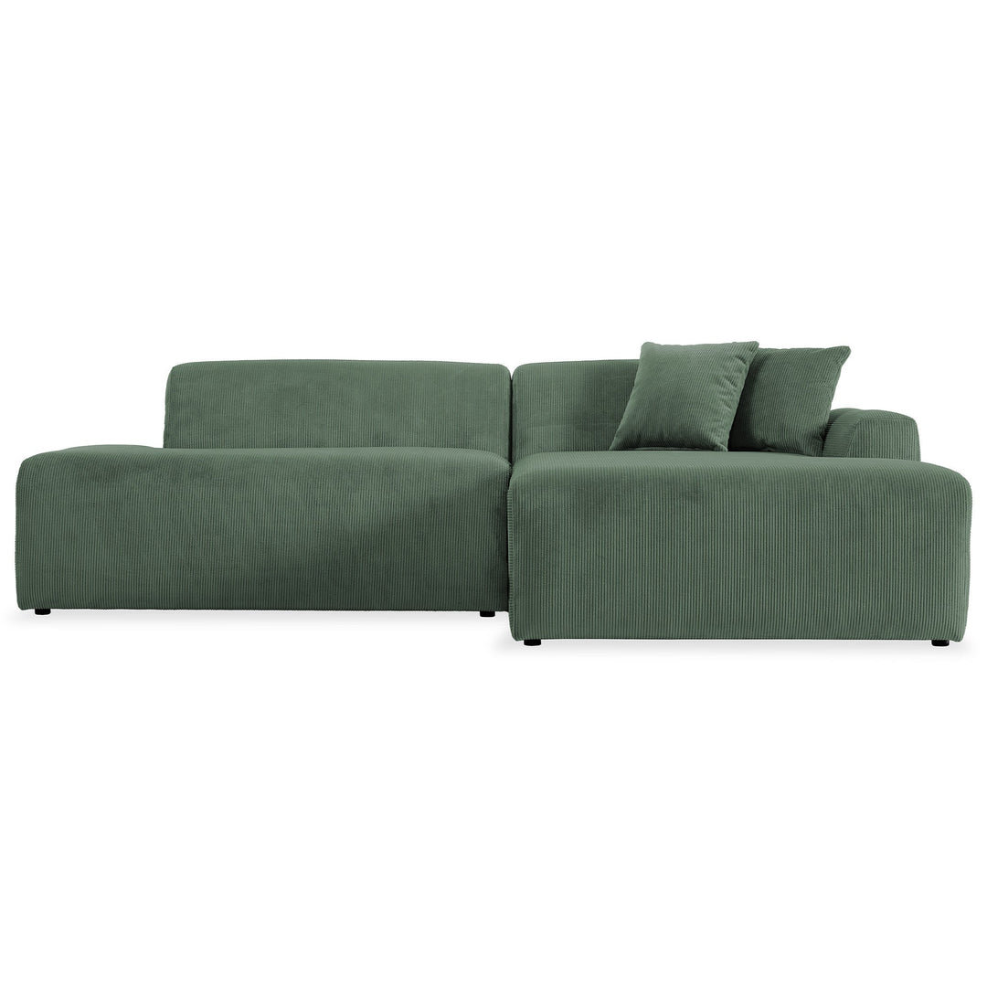 Mar Sectional Green Velvet Sofa (Right Facing) Image 1