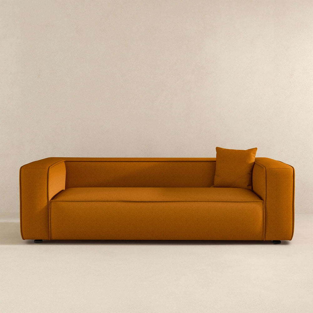 Marshall Modern Dark Yellow Boucle Sofa Image 2