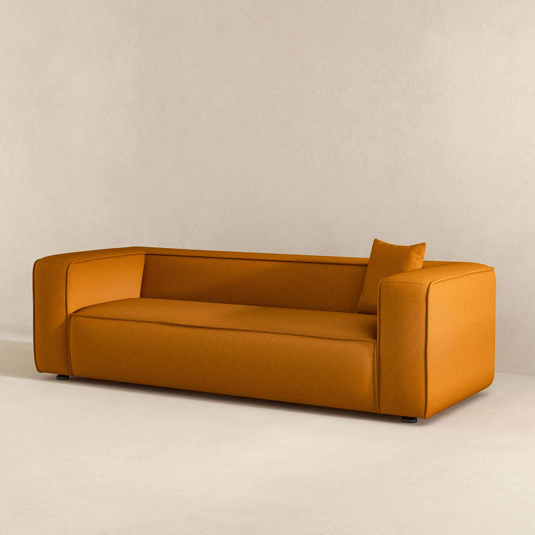 Marshall Modern Dark Yellow Boucle Sofa Image 3