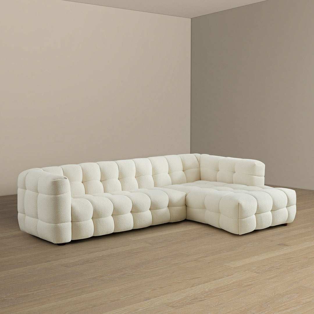 Morrison Right Sectional Sofa (Cream Boucle) Image 4