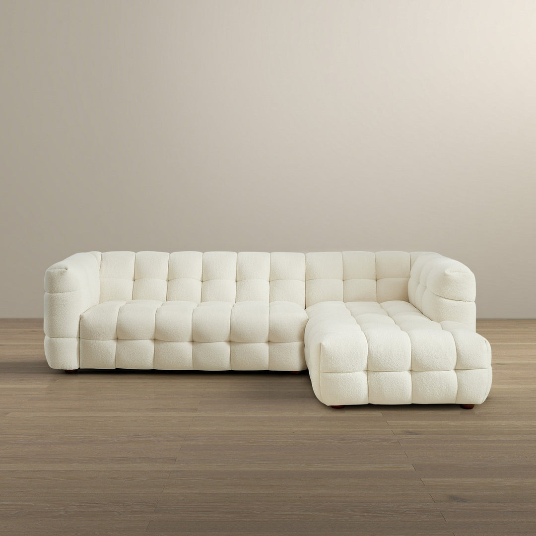 Morrison Right Sectional Sofa (Cream Boucle) Image 6