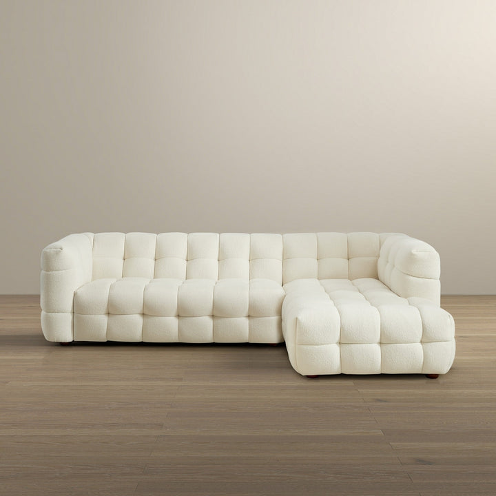 Morrison Right Sectional Sofa (Cream Boucle) Image 6