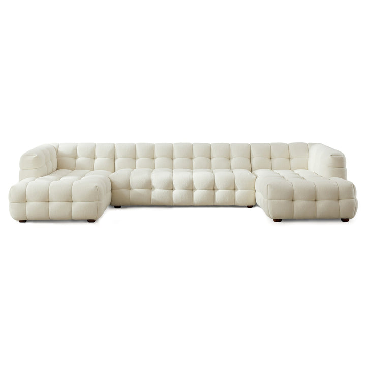 Morrison U Shape Corner Sofa (Cream Boucle) Image 1