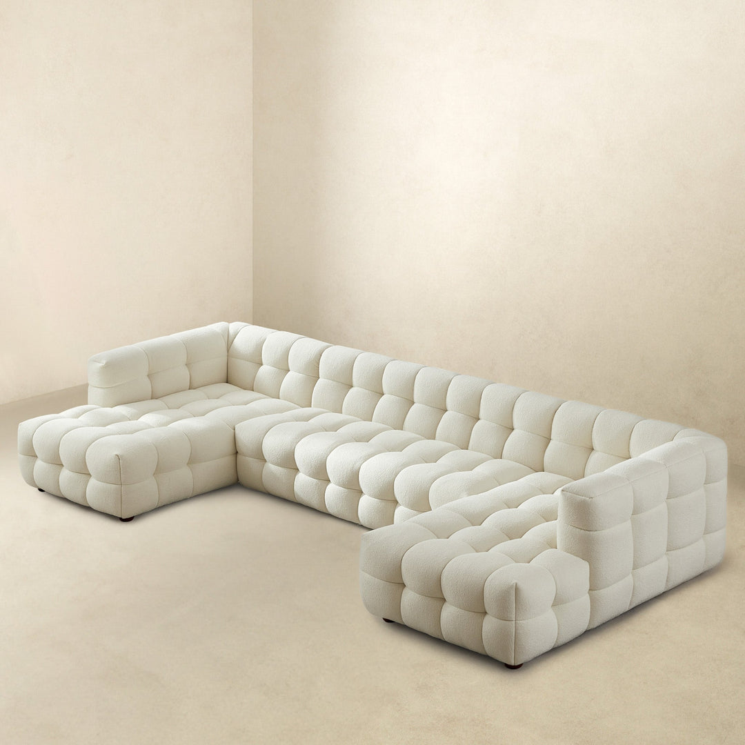 Morrison U Shape Corner Sofa (Cream Boucle) Image 3