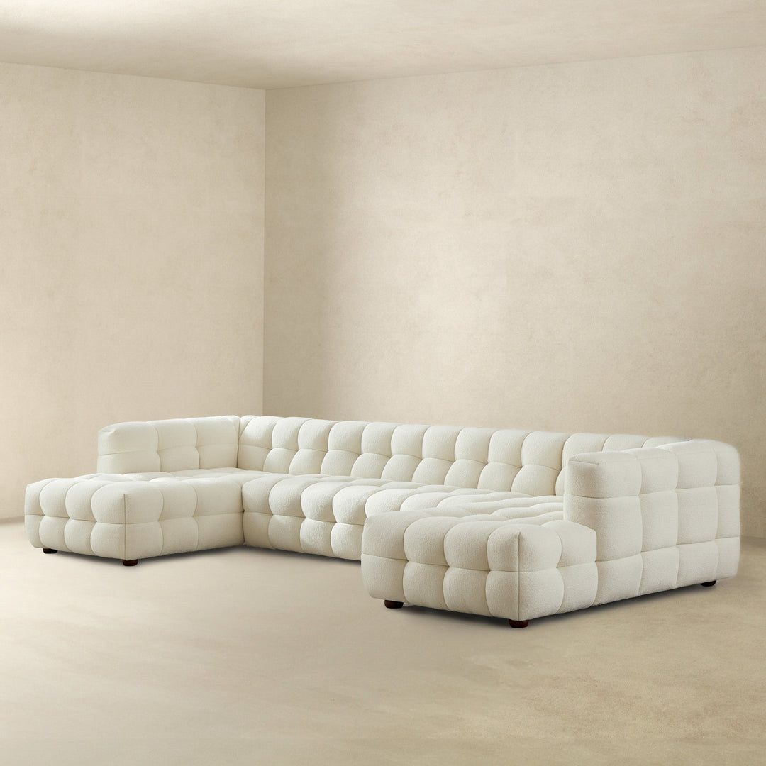 Morrison U Shape Corner Sofa (Cream Boucle) Image 4