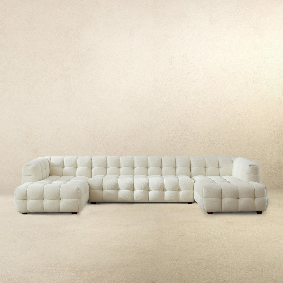 Morrison U Shape Corner Sofa (Cream Boucle) Image 5