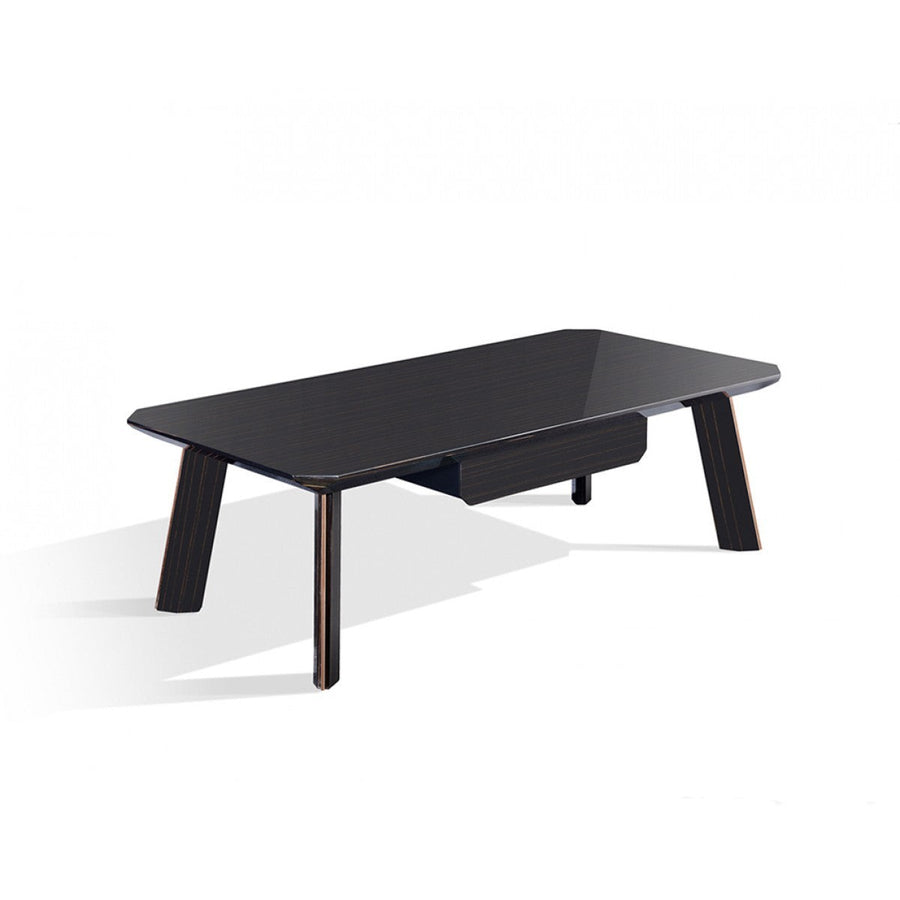 Modern Black and Rose Gold Coffee Table Image 1