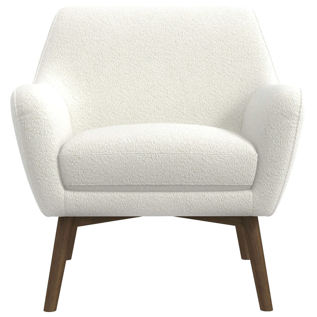 Panom White Boucle Lounge Chair Image 2