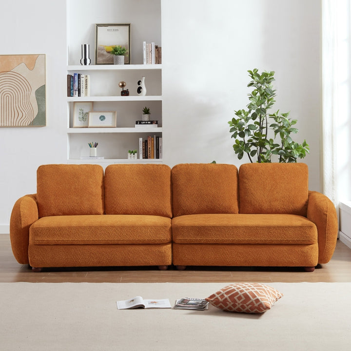 Paton 114.5 Boucle Fabric Sofa Image 2