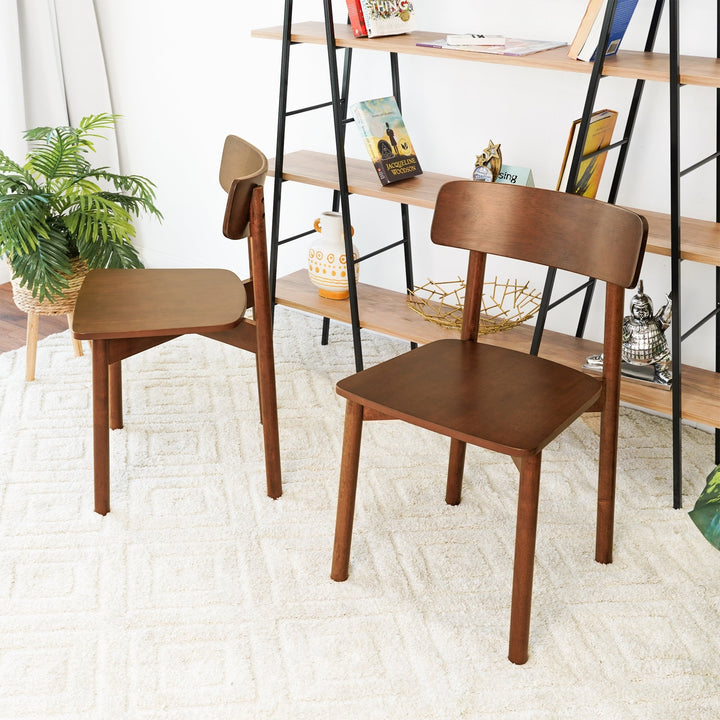 Pierre Walnut Dining Chair (Set Of 2) Image 2