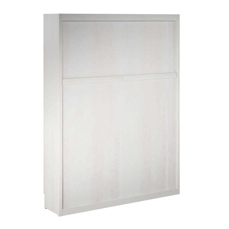 Queen size Murphy Bed Wallbed in Ivory Oak Wood Finish Image 4