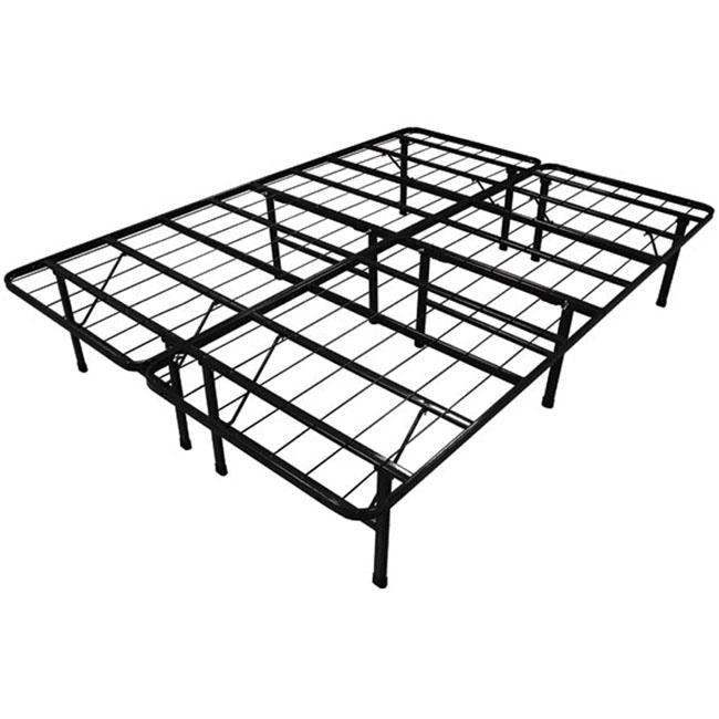 Queen-size Steel Folding Metal Platform Bed Frame Image 1