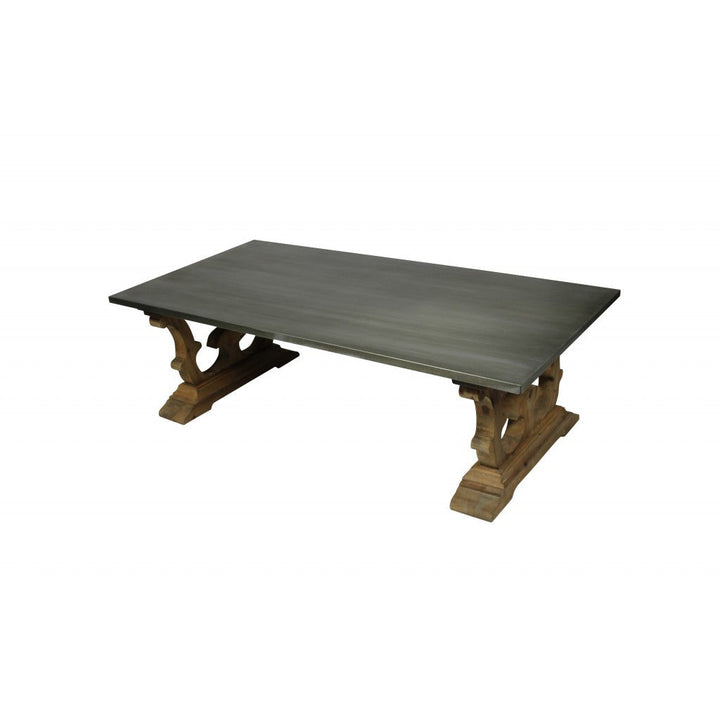 Rectangular Decorative Base Coffee Table Image 3