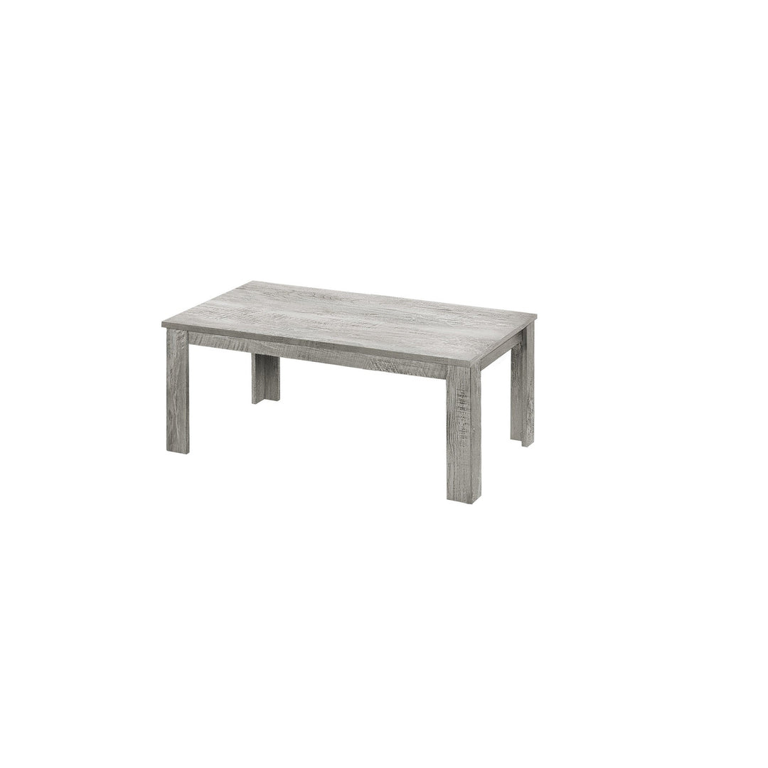 Set Of Three 44" Gray Rectangular Coffee Table Image 6