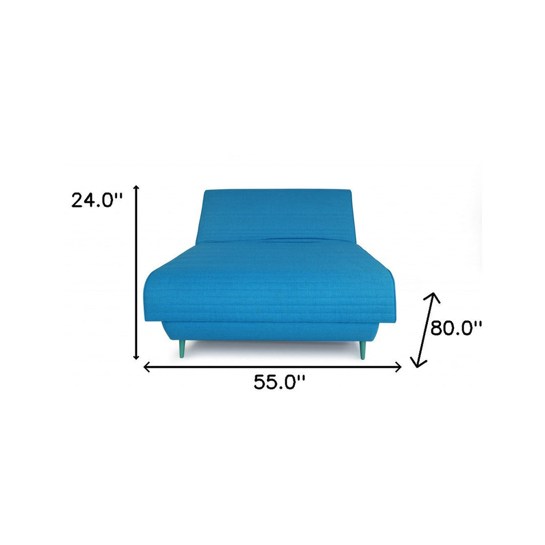 Turquoise Full Adjustable Upholstered Polyester No Bed Frame with Mattress Image 7