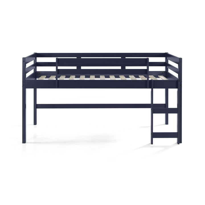 Twin Loft Bed Navy Blue Finish Image 3