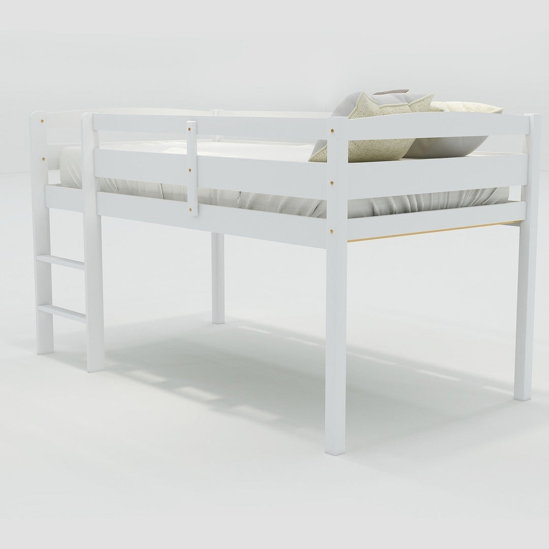 White Twin Size Lof Loft Bed Image 3