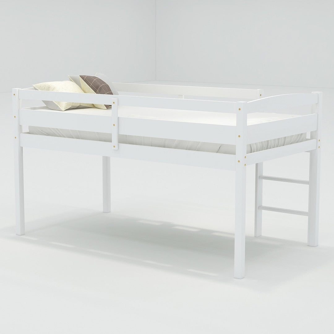 White Twin Size Lof Loft Bed Image 4