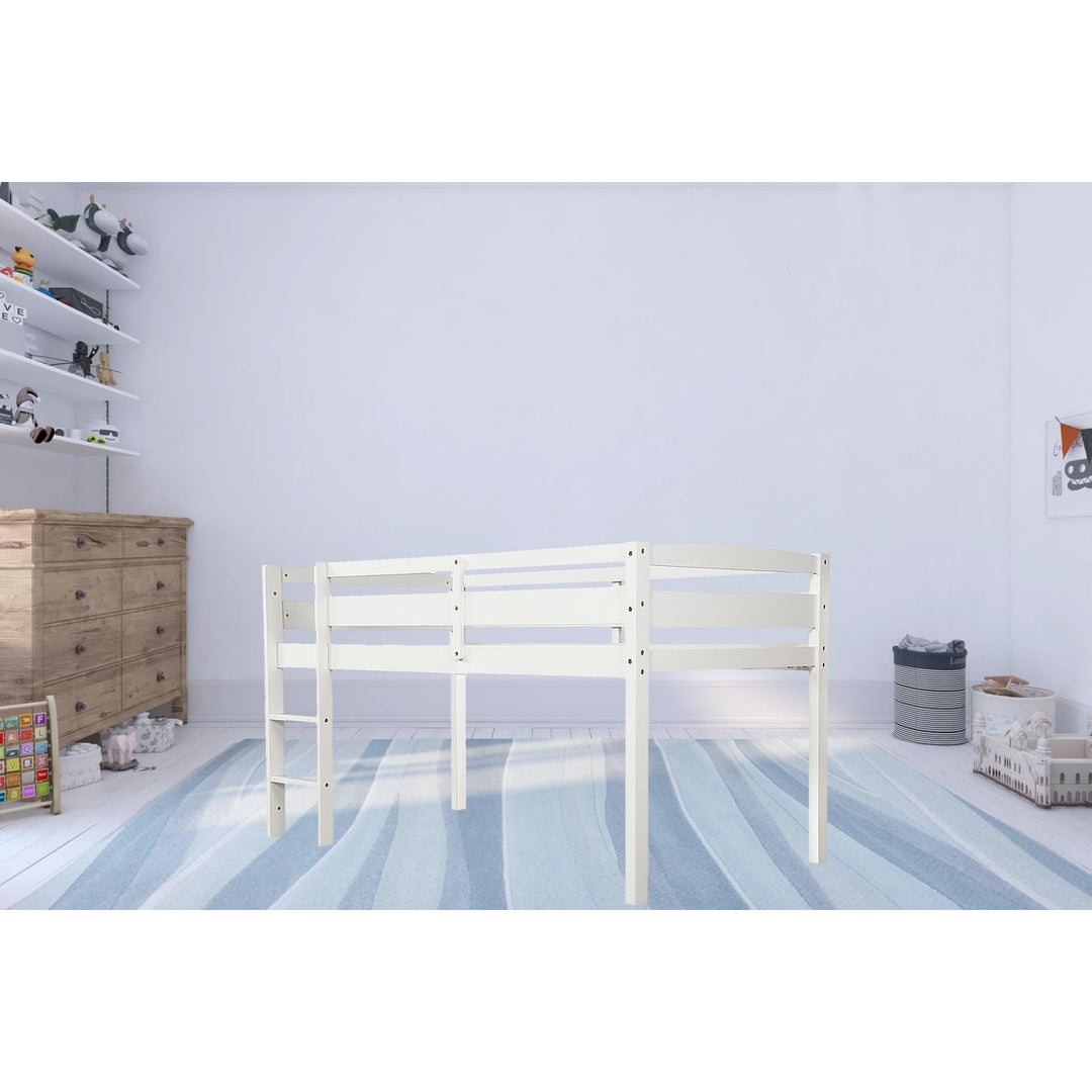 White Twin Size Lof Loft Bed Image 8