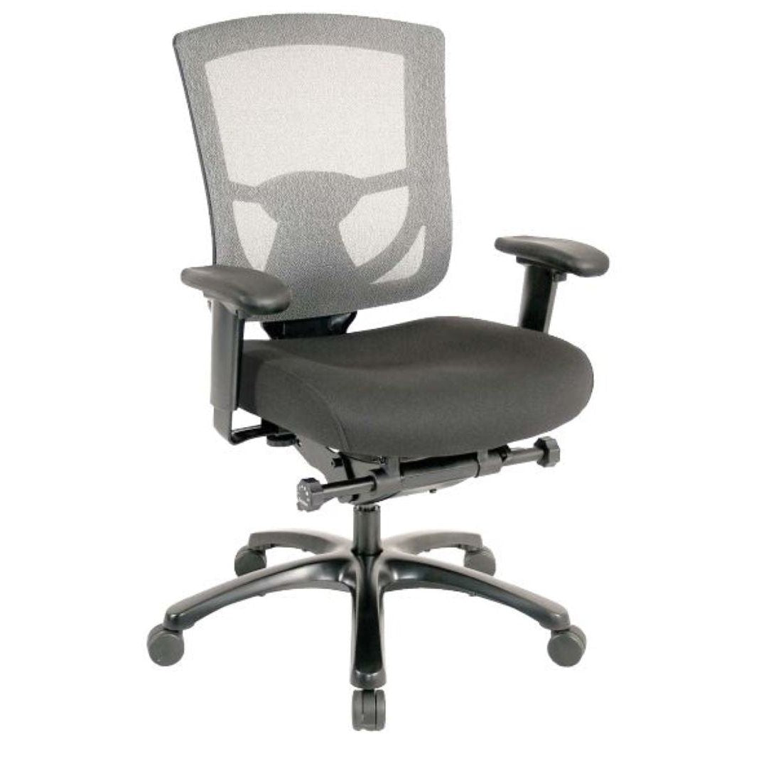 Slate Gray and Black Adjustable Swivel Mesh Rolling Office Chair Image 11