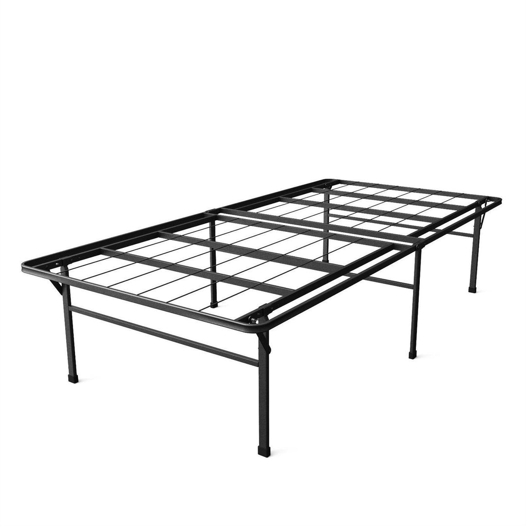 Twin XL Heavy Duty 18-inch High Rise Metal Platform Bed Frame Image 1