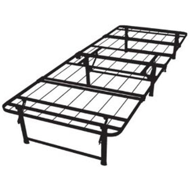 Twin XL-size Steel Folding Metal Platform Bed Frame Image 1