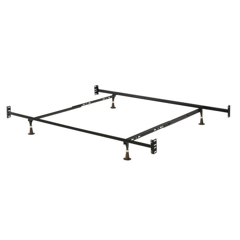 Twin/Full 10-inch High Metal Bed Frame with Headboard and Footboard Brackets Image 1